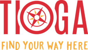 Red Tioga Find Your Way Here Logo